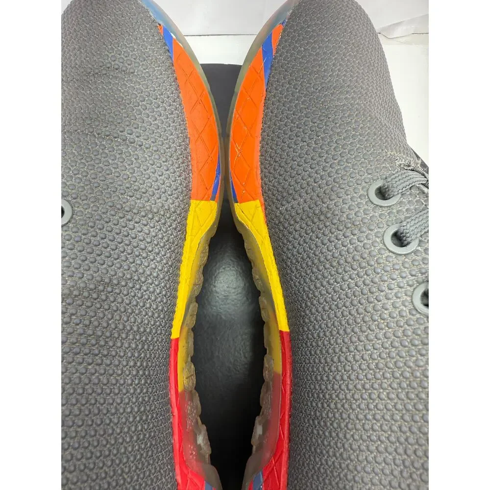 NOBULL Outwork Dark Gray Lightning Rainbow Womens Sz 9 Running Superfabric Shoes